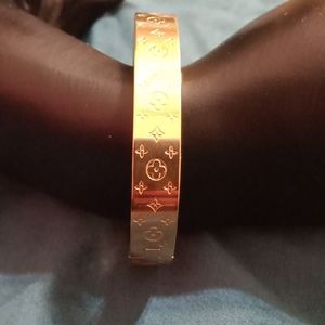 Cuff Bracelet Gold Tone Three Sizes